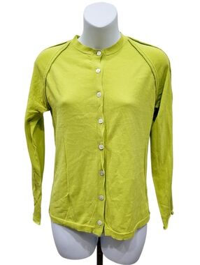 2/$20 Y2K Green Buttons Down Cardigan Sweater Top Size: M